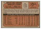 1972 Topps Baseball #717 Bruce Dal Canton Royals EX-MT 452864