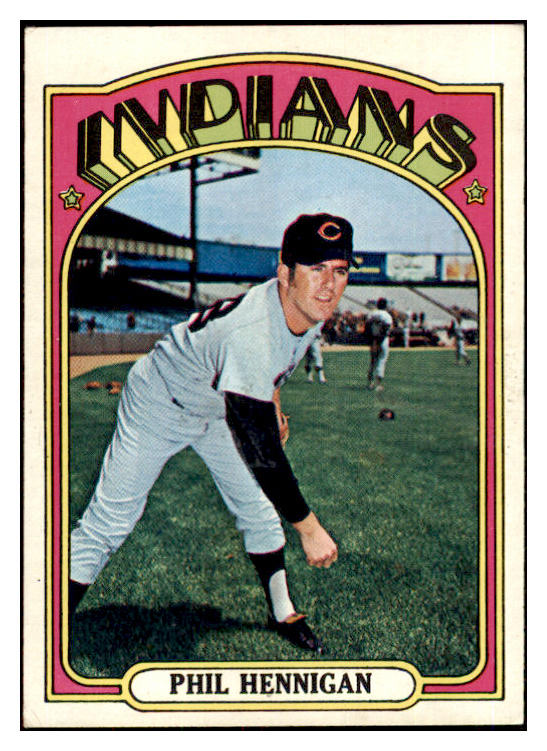 1972 Topps Baseball #748 Phil Hennigan Indians EX-MT 452872