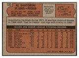 1972 Topps Baseball #723 Al Santorini Cardinals EX-MT 452884