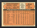 1972 Topps Baseball #743 Cesar Gutierrez Expos NR-MT 452889