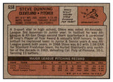 1972 Topps Baseball #658 Steve Dunning Indians NR-MT 452896