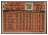 1972 Topps Baseball #701 Jose Pagan Pirates NR-MT 452907