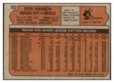 1972 Topps Baseball #763 Ron Hansen Royals NR-MT 452912