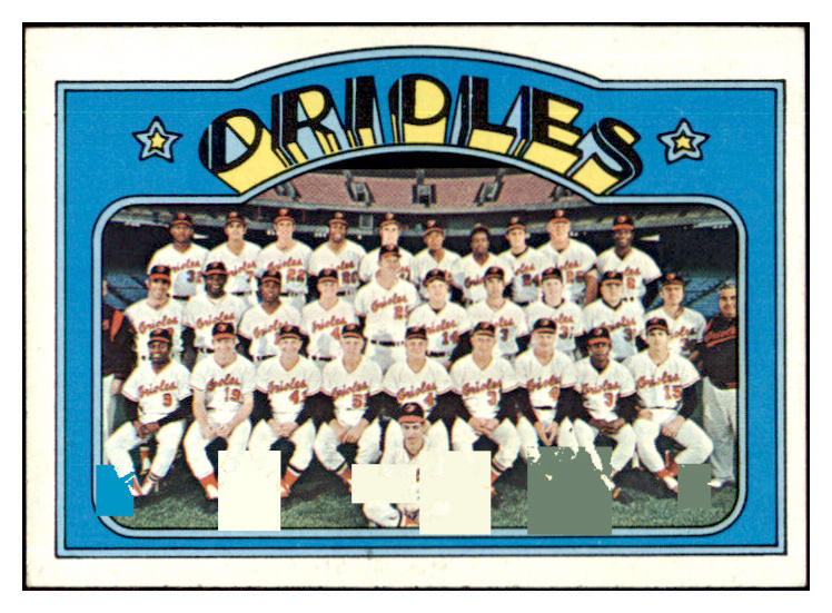 1972 Topps Baseball #731 Baltimore Orioles Team NR-MT 452918