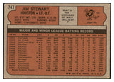 1972 Topps Baseball #747 Jim Stewart Astros VG-EX 452957