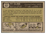 1961 Topps Baseball #421 Ty Cline Indians VG-EX 453014