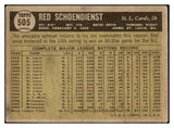 1961 Topps Baseball #505 Red Schoendienst Cardinals VG-EX 453017