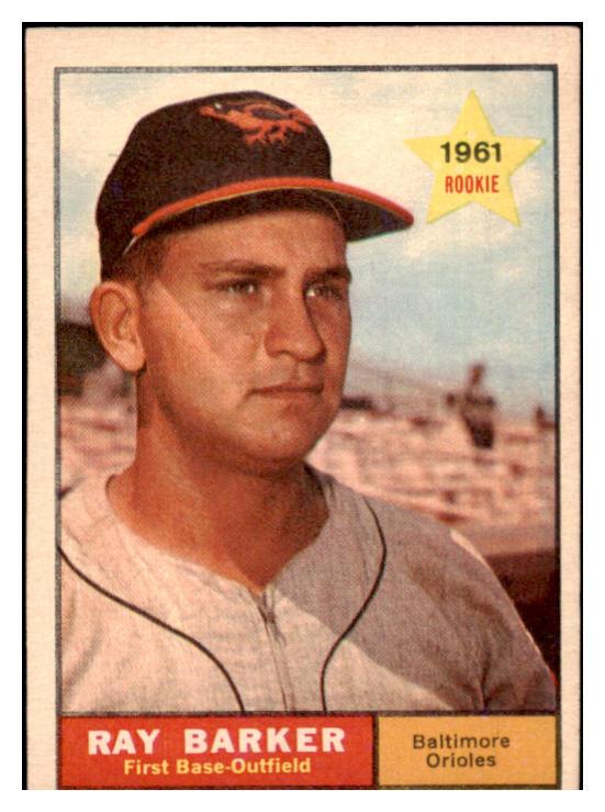 1961 Topps Baseball #428 Ray Berker Orioles EX 453019