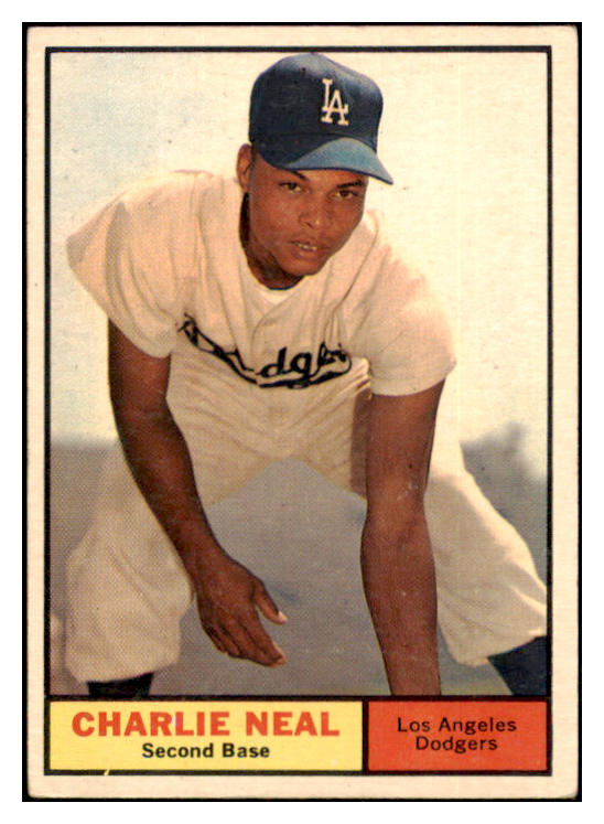 1961 Topps Baseball #423 Charlie Neal Dodgers VG-EX 453024
