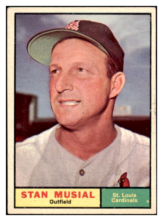 1961 Topps Baseball #290 Stan Musial Cardinals EX+/EX-MT 453029