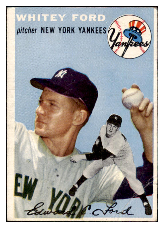 1954 Topps Baseball #037 Whitey Ford Yankees VG 453114