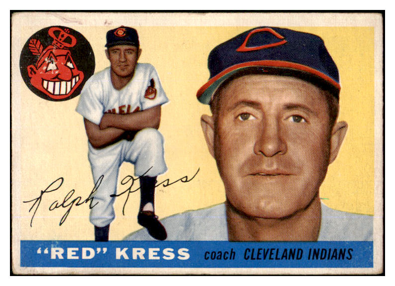 1955 Topps Baseball #151 Ralph Kress Indians VG-EX 453130