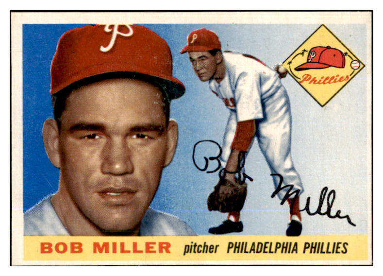 1955 Topps Baseball #157 Bob Miller Phillies NR-MT 453134