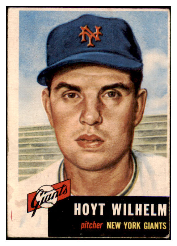 1953 Topps Baseball #151 Hoyt Wilhelm Giants Good 453242