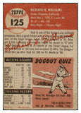 1953 Topps Baseball #125 Dick Williams Dodgers FR-GD 453244
