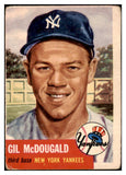 1953 Topps Baseball #043 Gil McDougald Yankees Good 453258