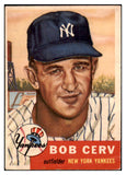 1953 Topps Baseball #210 Bob Cerv Yankees Good 453260