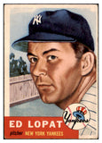 1953 Topps Baseball #087 Eddie Lopat Yankees VG 453279