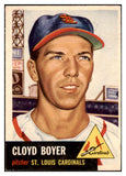 1953 Topps Baseball #060 Cloyd Boyer Cardinals EX 453285