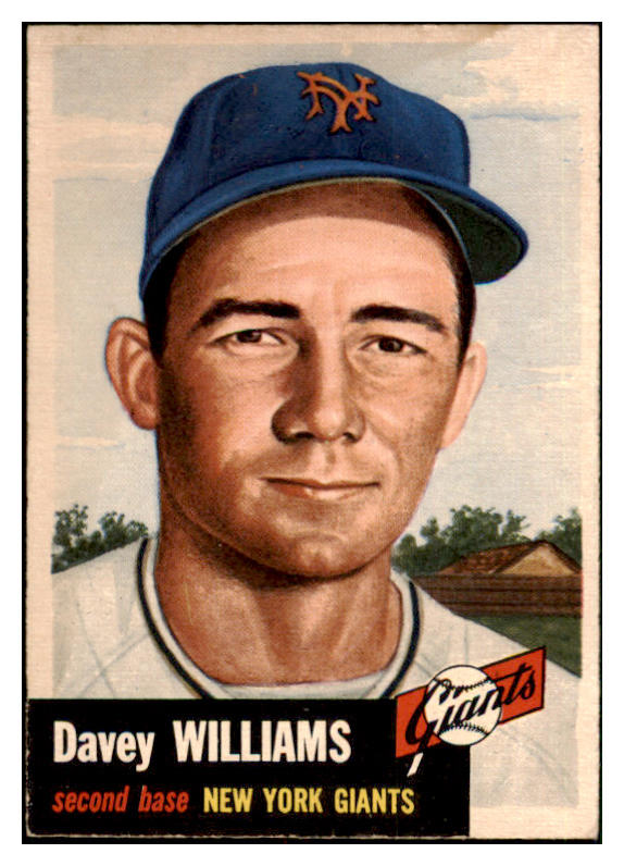 1953 Topps Baseball #120 Davey Williams Giants EX-MT 453290