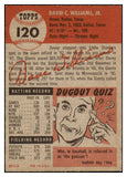 1953 Topps Baseball #120 Davey Williams Giants EX-MT 453290