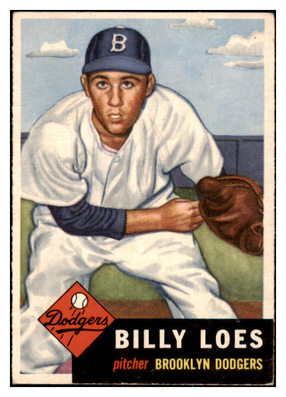 1953 Topps Baseball #174 Billy Loes Dodgers VG 453307