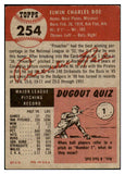 1953 Topps Baseball #254 Preacher Roe Dodgers VG 453312