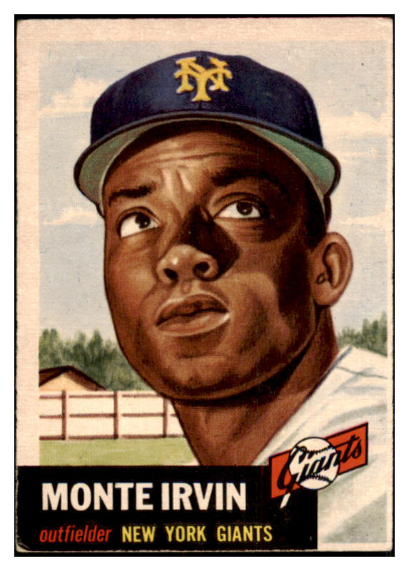 1953 Topps Baseball #062 Monte Irvin Giants VG-EX 453330