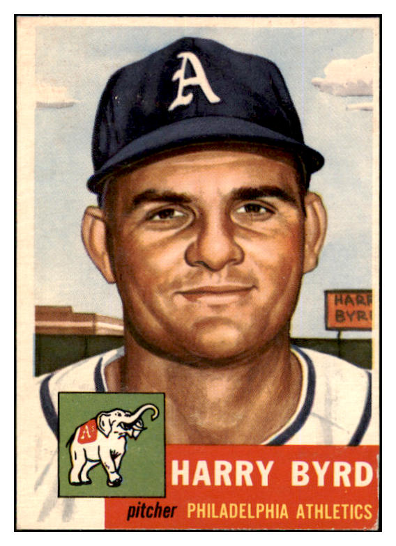 1953 Topps Baseball #131 Harry Byrd A's GD-VG 453341