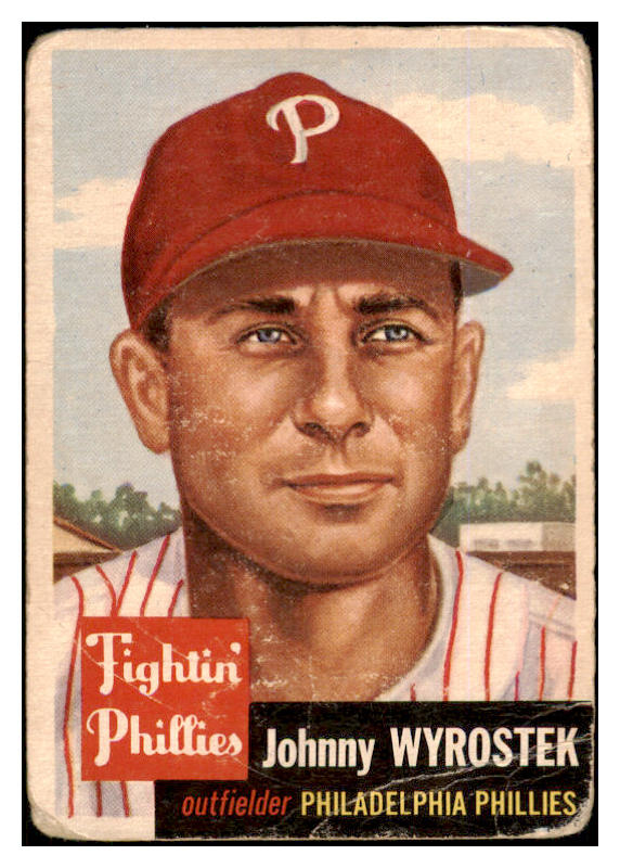 1953 Topps Baseball #079 Johnny Wyrostek Phillies FR-GD 453359
