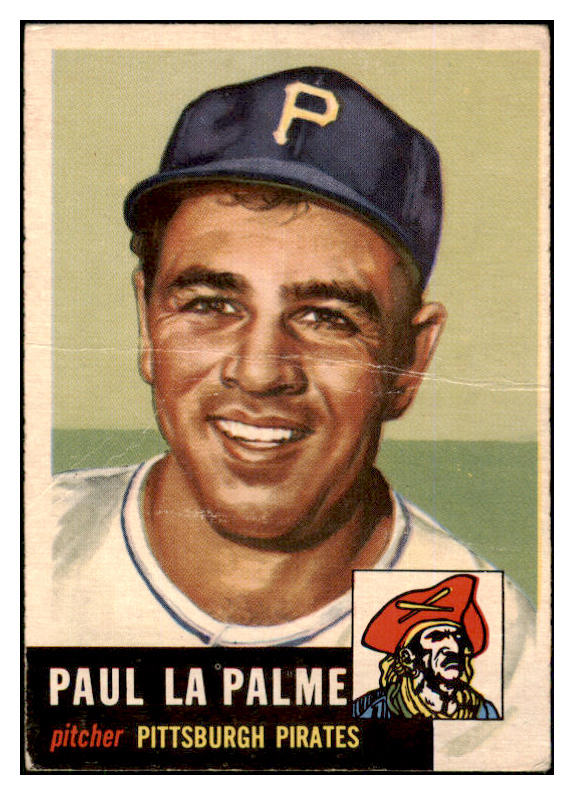 1953 Topps Baseball #201 Paul Lapalme Pirates FR-GD 453363