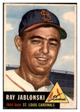 1953 Topps Baseball #189 Ray Jablonski Cardinals Good 453366