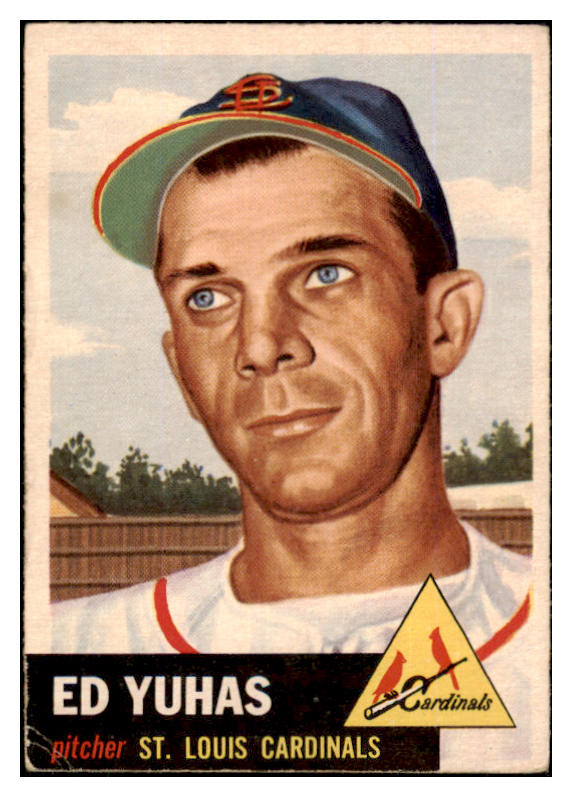 1953 Topps Baseball #070 Ed Yuhas Cardinals Good 453372