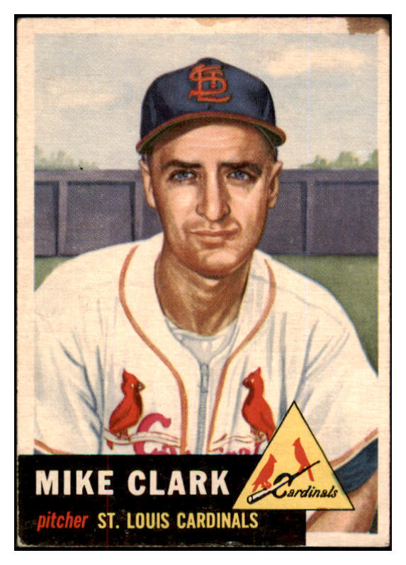 1953 Topps Baseball #193 Mike Clark Cardinals Good 453374