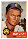 1953 Topps Baseball #052 Ted Gray Tigers EX 453379