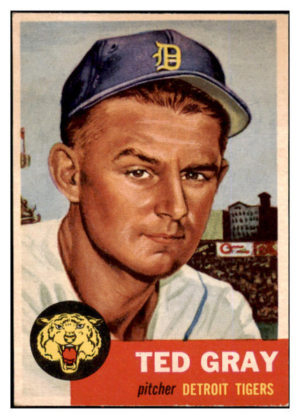 1953 Topps Baseball #052 Ted Gray Tigers EX 453379