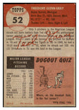 1953 Topps Baseball #052 Ted Gray Tigers EX 453379