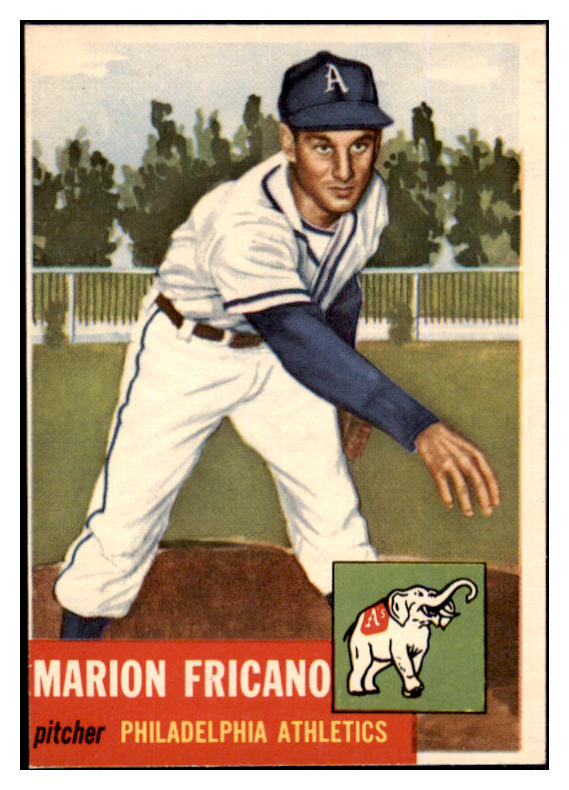 1953 Topps Baseball #199 Marion Fricano A's GD-VG 453413