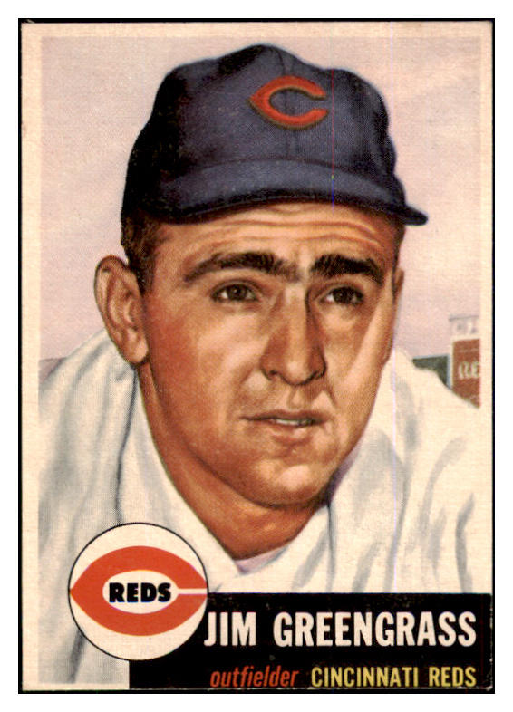 1953 Topps Baseball #209 Jim Greengrass Reds GD-VG 453417