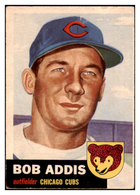 1953 Topps Baseball #157 Bob Addis Cubs VG-EX 453455