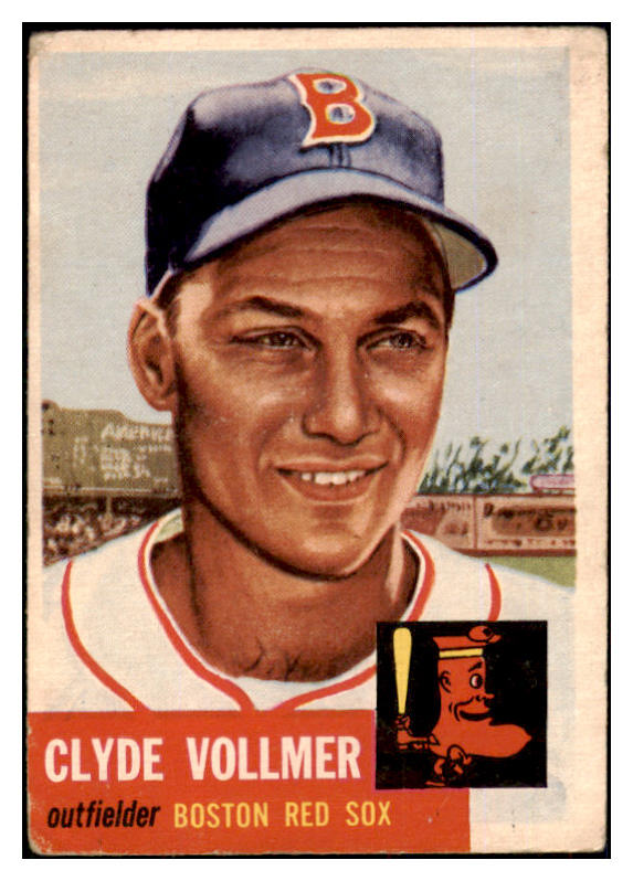 1953 Topps Baseball #032 Clyde Vollmer Red Sox VG 453486