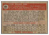 1952 Topps Baseball #205 Clyde King Dodgers GD-VG 453516