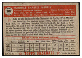 1952 Topps Baseball #207 Mickey Harris Indians GD-VG 453517