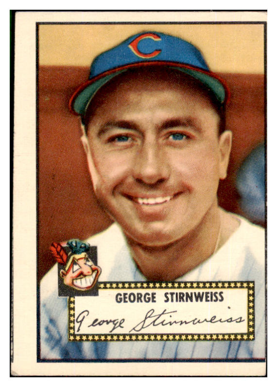 1952 Topps Baseball #217 Snuffy Stirnweiss Indians VG 453522