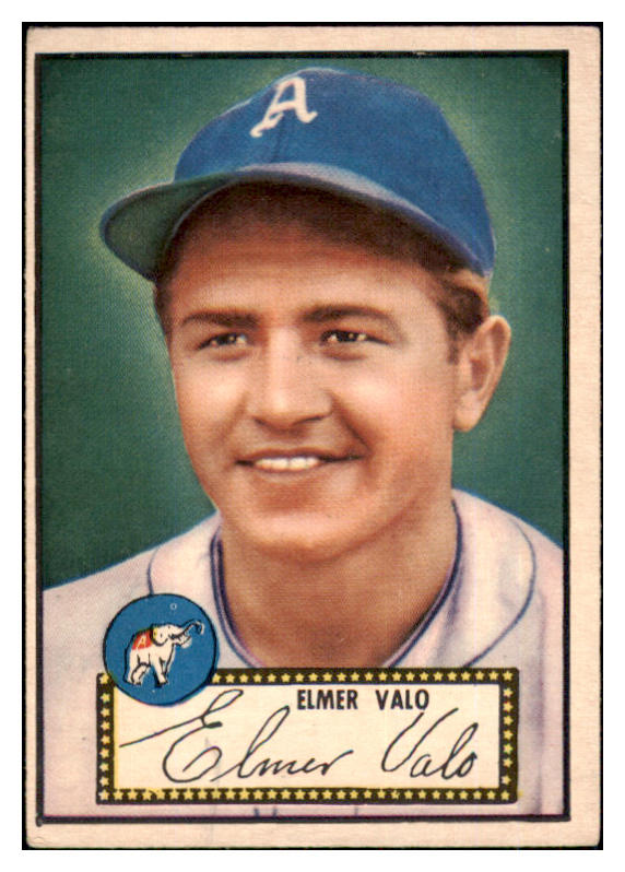 1952 Topps Baseball #034 Elmer Valo A's VG-EX Red 453527