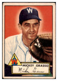 1952 Topps Baseball #090 Mickey Grasso Senators VG 453531