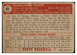 1952 Topps Baseball #082 Duane Pillette Browns GD-VG 453541