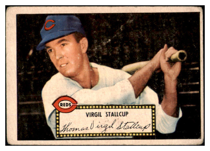 1952 Topps Baseball #069 Virgil Stallcup Reds GD-VG Red 453544