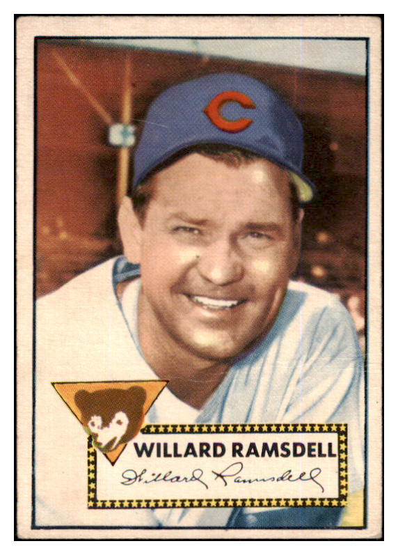 1952 Topps Baseball #114 Willard Ramsdell Cubs VG 453561