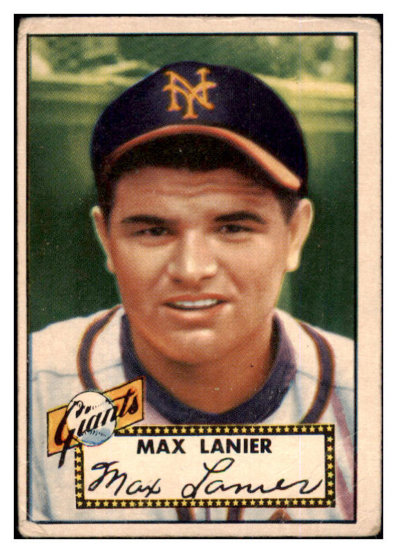 1952 Topps Baseball #101 Max Lanier Giants GD-VG 453568